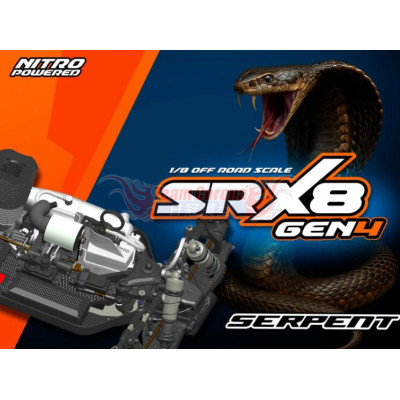 Serpent SRX8 Gen4 4wd 1/8 GP Nitro Buggy Off-road Car kit  #600024 Preorder